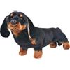 vidaXL Cane Bassotto in Peluche in Piedi Nero XXL