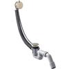 AXOR set scarico e troppopieno set completo, 58316820, Flexaplus nichel spazzolato [Rubinetteria Bagno > Sistemi di Scarico]