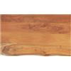 Keeushr Piano lavabo in legno di acacia massiccio, 90 x 60 x 3,8 cm, rettangolare, con bordo naturale, versatile, utilizzabile come piano di lavoro o scaffale, superficie facile da pulire
