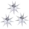 CAMILIFE 3 Pezzi 9 Lanterne a Stella di Carta a Punta Carta 3D da 30cm appesa Decorazioni Natalizie Matrimonio Compleanno Baby Shower Room Ornamenti Natalizi Articoli per Feste