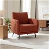 Sicaan Poltrona di design EMMA in velluto a coste color terracotta