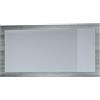 Vladon Specchio Lima, Specchio da Parete con Cornice Moderna, Bianco Lucido (110 x 52 cm)