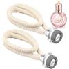 ZestEcho Set 2 Stoppini Lampada Catalitica 18 mm, Bruciatore Catalitico di Ricambio Compatibile con Lampe Berger, Stoppino per Lampada ad Olio, Diffusore Aromaterapia per Profumazione Casa Ufficio Argento