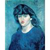 Zhyaunz Dipingi con i Numeri Kit Pablo Picasso Testa di Donna Fai da Te 5D Diamante Pittura Rotonda Strass Ricamo Arti Decorazione della Parete Regalo 40x50cm