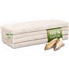 Vitabo materasso pieghevole in fibra naturale di kapok - 200x120x8cm - stabile e versatile, ideale per camper e van, sostenibile, minimalista, rivestimento in cotone (Crema)