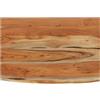 Keeushr Scaffale da parete rettangolare in legno massiccio di acacia con bordo naturale, 70 x 40 x 2,5 cm, per soggiorno, ufficio o studio, per decorare libri, piante