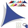 CANYUE Qualità Tessuto Oxford - Tenda A Vela Triangolare - Vela Ombreggiante Parasole Traspirante E Protezione Solare Raggi UV Per Esterno Giardino Terrazza (4.5X4.5X4.5 m,Blu zaffiro)