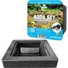 vdvelde.com vdvelde - Isola Galleggiante per Laghetto 25x25 cm - Set Completo Senza Piante - con Cestello, Substrato, Fertilizzante & Ghiaia - per Ninfee & Piante Palustri