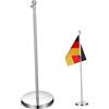BESPORTBLE Asta telescopica per bandiere in acciaio inox, regolabile, per scrivania e ufficio, robusto supporto per bandiere per decorazione desktop