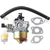 YUETTYY Kit carburatore di ricambio per motori Honda GXV120 GXV140 GXV160, per HR214, HR194, per HR195, parti motore tosaerba, include tubo carburatore carburatore, guarnizioni filtro aria