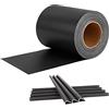 FIVMEN Pellicola Privacy per Recinzione in PVC 70 m x 19 cm con Clip Anti-UV Recinzione a Doppia Asta Recinzione in Rete Recinzione da Giardino Recinzione Privacy Protezione (Antracite)