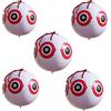 Keesoon Palloncini repellenti per uccelli, picchio, in PVC, gonfiabili, confezione da 5 (bianco, 5 pezzi)