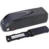 WILLQ Pacco Batteria al Litio 48V 36V per Tubo Obliquo 10Ah 13Ah 15Ah Batteria Rimovibile per E-Bike con Caricabatterie e Porta a 4 Pin, per Kit Motore per Mountain Bike,48v10ah