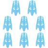 PATIKIL Plastic Golf Supporti per Palla, 8 Pack 0.8 inch Golf Simulator Tee Golf Mat Tee Practice Training for Winter Turf Outdoor Indoor Driving Range Hitting Mat, Blue