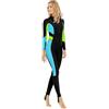 GHHZML Tuta Da Immersione Costume Intero Da Bagno Spiaggia Donna Muta Intera Protezione Solare A Maniche Lunghe Surf(Green,2XL)