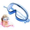 Generico Occhialini Nuoto Bambini | Regolabile Impermeabile Antiappannamento HD Copertura Occhi,Occhialini Da Nuoto Bambini 3-15 Anni - Per Lago Immersioni Snorkeling Gare Allenamento Competizioni Piscina