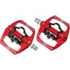 Generico Compatibile con Pedali for Mountain Bike MZYRH - Pedali 9/16 Dual Flat e SPD Clipless con Cuscinetti sigillati,Componenti(MZ-159 Orange)