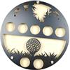 Fonowx Supporto per Palline da Golf Portapalline Espositore Parete Metallo E Legno Decorazione Creativa Design Originale Installazione Pratica Adatto a