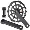 HWEVDHJ Set Pedivelle For Bici 165/170/172,5/175mm Guarnituras For Bici Da Strada Set Guarnitura Cava Integrata 50-34T/52-36T/53-39T Guarnitura A Doppia Corona 7-12 Velocità(50-34T,165mm)