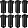 Generic Inserto per presa di blocco del remo, in nylon, nero, misura universale, manicotto per blocco a pagaia per barca, protezione per remi, durevole, resistente all'usura, per kayak, canottaggio