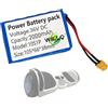 WILLQ Batteria al Litio Rimovibile 10S1P 2000mAh (36V 2Ah) - Pacco Batteria di Ricambio per Hoverboard e Kit Motore, con Connettore XT60