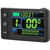 FILFEEL Display LCD per Ciclismo Elettrico per Scooter Elettrico S866 - Connettore a 5 Pin, Schermo Retroilluminato da 2,4, Ampia Temperatura, Supporto Universale per Manubrio