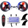 ZADCCS Scooter subacqueo, 24V 14Kg Thrust Underwater Thruster Set Nesting Boat Fishing Barca Senza Equipaggio Impermeabile