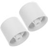 Homoyoyo 2 Pezzi Tazza per Putting in Plastica Bianco Supporto Bandiera per Proteggere Green Hole Adatta a Backyard e Giochi Golf