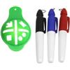 QLECXZI Modello per marcatore di Palline da Golf Tongs-Form, indispensabile per Tutti Gli Appassionati di Golf Modello per marcatore di Palline Segni