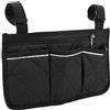 FILFEEL Borsa Portaoggetti Portatile Multitasca con Gancio e Cintura e Striscia Riflettente per Corrimano (BLACK)