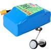 FREEDOH Pacco batterie al Litio da 36 V, batterie di Ricambio da 36 V 4,4 Ah 5,2 Ah 6 Ah con Scheda di Protezione BMS.,36v4.4ah