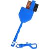 QUILSTM Spazzola per Mazze da Golf Spazzola per Mazze da Golf Strumento Multifunzione per la Pulizia all'aperto Impugnatura ergonomica per Un Maggiore Comfort, Blu, Lunghezza 18 cm