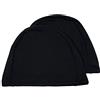 Easy Glide Easyglide - Confezione da 2 paia di cuffie da nuoto in spandex per adulti e bambini, Black-PBT., Adult