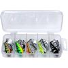 RUNYU 5 PCS Esche da Pesca Rotanti 20g Esche Artificiali Spinning, UV Cucchiaini Pesca Accessori