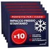PURAHELP Cuscinetti refrigeranti monouso [10 pezzi] - 12 × 15 cm | Confezione refrigerante diretta per piegarsi - Instant Cold Pack per gonfiore e lesioni