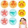 Crunier Cuscinetti Refrigeranti per Bambini,8 Pezzi Ghiaccio Gel Riutilizzabile,7 X 7 Cm,Mondo Sottomarino,Impacco Freddo e Caldo per Denti del Giudizio Occhi Stanchi