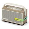 Pure Classic Aura Altoparlanti Bluetooth 40 Watt, 30h Akku ; Baumwollweiß Rovere