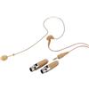 Monacor HSE-70A/SK Microfoni A Testa/Orecchio Universali In Beige