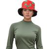 Amanda Jacobs Cappello alla pescatora reversibile Pepe Frog | Cappello estivo da spiaggia | Cappello da pescatore pieghevole per viaggi, escursionismo, shopping, criptovalute, Rosso Roby, Taglia unica