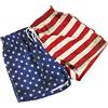 VALICLUD Costume da bagno da uomo con bandiera americana, ad asciugatura rapida, elastico in vita, 4 luglio, taglia L