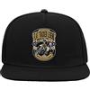 Generic Flat Tracker Biker By Choice Cappello da Baseball con Visiera Piatta Snapback a 5 Pannelli Nero