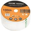 Libox Cavo coassiale Libox PCC80 100m Bianco [PCC80]