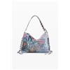 Desigual, Borsa media in denim, Donna, Cotone, U