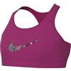 Nike Sports Bra Ragazza Swsh Rev Bra Sport AOP, Fireberry/White, FD2280-615, L