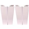 cyclingcolors 2x Connettore Zoccolino Battiscopa Bordo Mobili Cucina Zoccolo Giunzione multiangolo angolare, 150mm biancho multiangolo