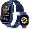 pmstuy Smartwatch Bambini 1,83" HD, Orologio Smartwatch Bambini con 18 Giochi, Monitor del Sonno, Contapassi, Torcia, Sveglia, Impermeabile, Fitness Tracker Regali di Natale e Compleanno per Ragazza Ragazzo