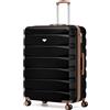 Flight Knight Valigia Extra Grande Leggera ABS Rigido 4 Ruote Approvata per oltre 100 Compagnie easyJet British Airways Ryanair Jet2 Emirates Bagaglio da Stiva XL 29 Pollici
