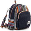 Freakmandu Collections Freakmandu, mini zaino in canapa, stile boho, ecologico, unisex, rustico, durevole, Stampata., S, Boho