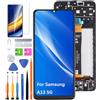 HLYGZX Display Schermo per Samsung A13 5G A136B A136U A136U1 con Cornice | con kit di riparazione，PLS LCD，HD Display，Sostituire lo schermo,per Modello:A136W S136DL