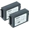 vhbw 2x batteria compatibile con Zebra WorkAbout Pro 2, 3, G4, 4 computer portatile scanner (3300mAh, 3,7V, Li-Ion)